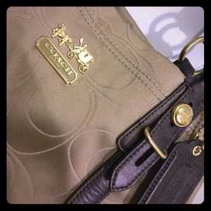 Coach Medium-Sized Gold Handbag